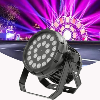 لون كامل 6In1 بلاستيك LED PAR Light 7500K لإضاءة المسرح في الهواء الطلق