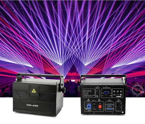 ضوء ليزر 5 واط RGB الرسوم المتحركة 10 واط DMX RGBW ضوء DJ متحرك لنادي ليلي