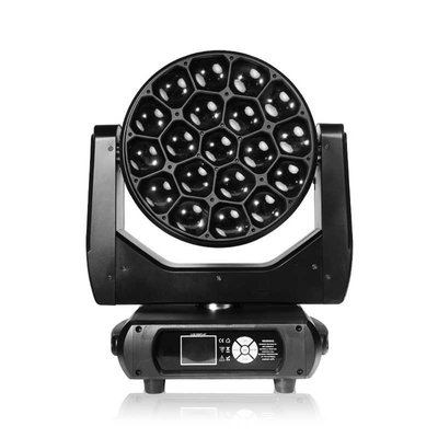 RGBW LED المتحركة مصابيح الرأس بار دي جي يظهر مصباح DMX 3d الأنبوب الرأسي مع التركيز لنادي Dmx 512 مرحلة الضوء 90 800w 19x 40W 4in1